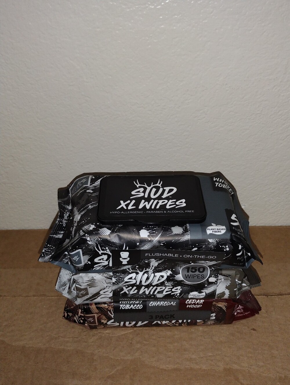 STUD XL WIPES X150 PCS MEN'S WIPES HYPO-ALLERGENIC PARABEN & ALCOHOL FREE...